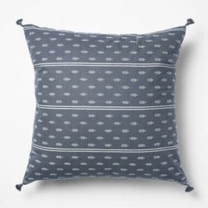 Studio McGee Blue Dobby Throw Pillow